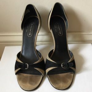 Coach Corinna D’Orsay Open Toe Heel